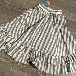 Chic Striped Ruffle Skirt for Kids